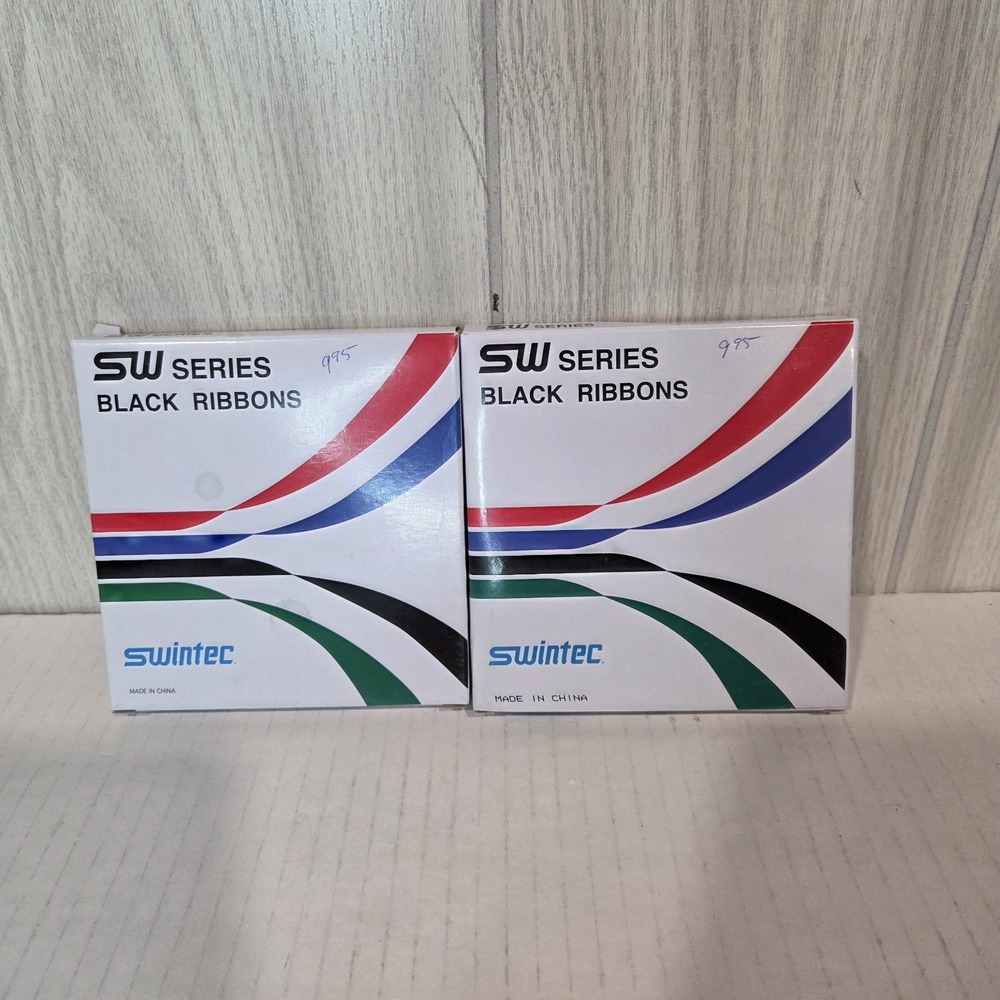 2 - Swintec SW Series SWS 1045 CC Correctable Ribbon Black Clear Cassette NEW
